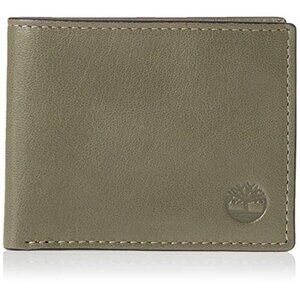 Slim Leather Wallet for Men with Flip ID Window